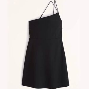 Abercrombie & Fitch One Shoulder Mini Dress Built In Shorts Black Size XS